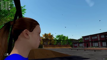 Shuvit Gameplay progress 7-20 - misc updates - blender upbge skateboarding game