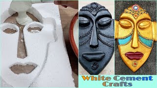 DIY wall hanging craft for home || White cement crafts