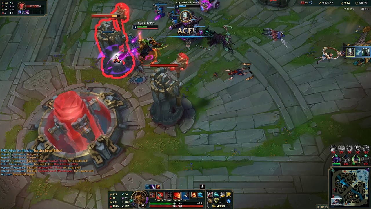 Tryndamere quad kill