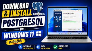 How to Download & Install PostgreSQL on Windows 11 in Tamil | Aranga OG