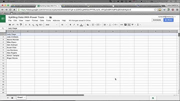 Splitting Data in Google Sheets with Power Tools
