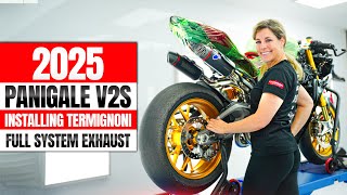 ITALIAN SOUND UPDATE : Installing a Termignoni full exhaust system on my 2025 Panigale V2S