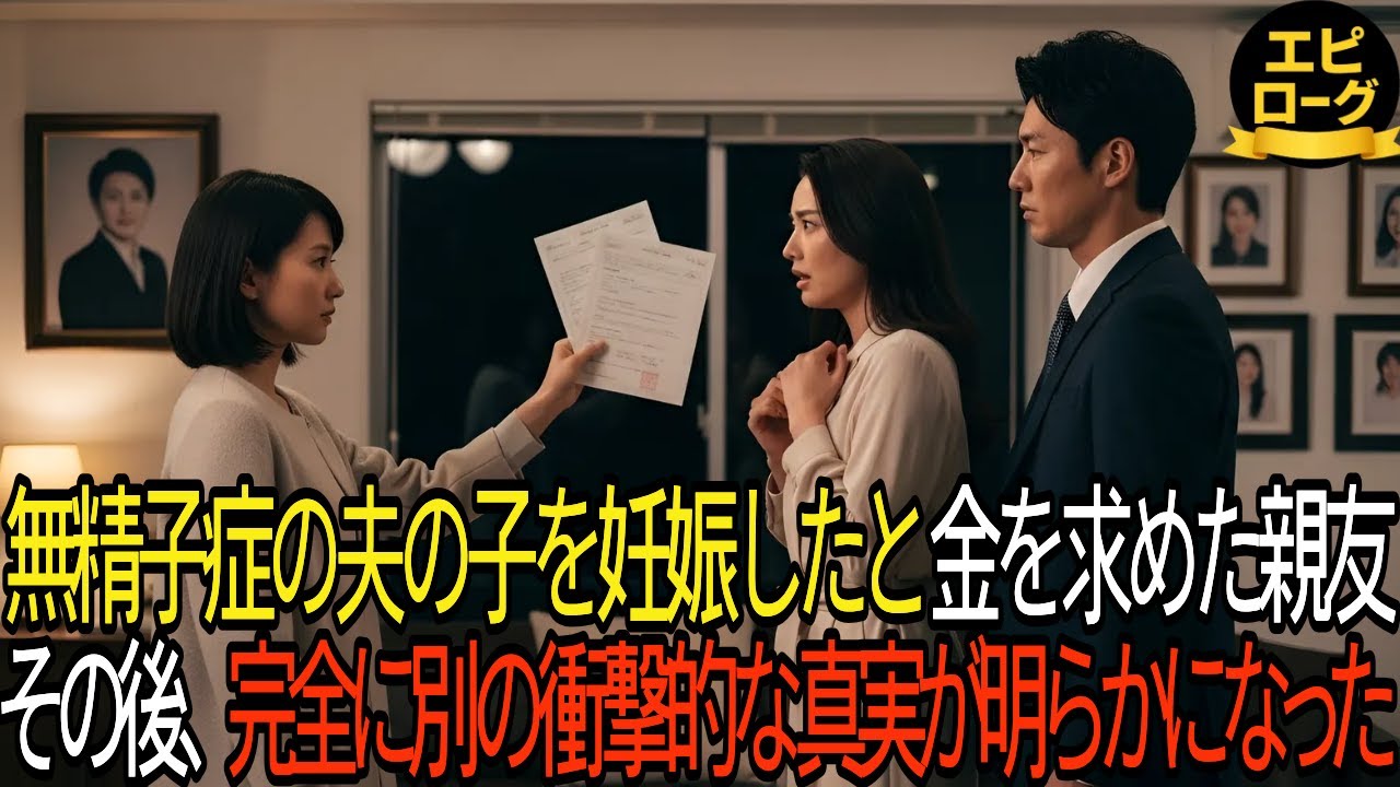 無精子症の夫の子を妊娠したと言い 金を求めた親友。その後、完全に別の衝撃的な真実が明らかになった。