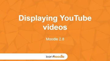 Learn Moodle 2015: Display Youtube Videos & Media