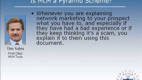 Is MLM a Pyramid Scheme? (Handling Objections)