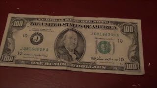 Download Lagu Really OLD $100 bill found in circulation today | 1985 $100 bill found in 2013 MP3