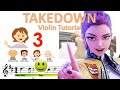 KPop Demon Hunters - TAKEDOWN Sheet Music and EASY Violin Tutorial
