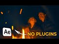 Realistic fire embers effect  after effects