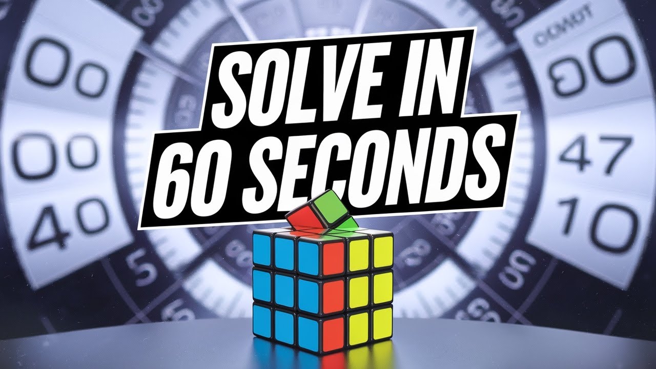 LEARN HOW TO SOLVE 3X3 RUBIK'S CUBE IN LESS THAN 1 MINUTE - YouTube