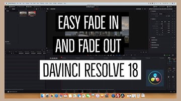 Easy Fade In and Fade Out - DaVinci Resolve 18
