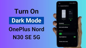 How to Turn On Dark Mode in OnePlus Nord N30 SE 5G