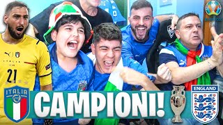 🇮🇹🏆 CAMPIONI D'EUROPA!! CHE GODURIA! ITALIA-INGHILTERRA 4-3 (d.c.r.) | LIVE REACTION ITALIANI