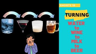 TURNING WATER TO WINE TO MILK TO BEER Water | SCIENCE OR MAGIC TRICK ? |@KnowChem | #YoutubeShorts