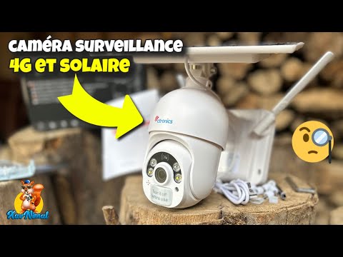 2K 4MP Caméra Surveillance WiFi Solaire Extérieur Ctronics PTZ Caméra