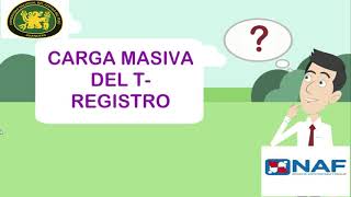 NAF UNCP | T - REGISTRO