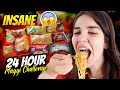 *EXTREME *🔥 😱  24 HOURS MAGGI/NOODLE CHALLENGE 🍜  | Heli Ved