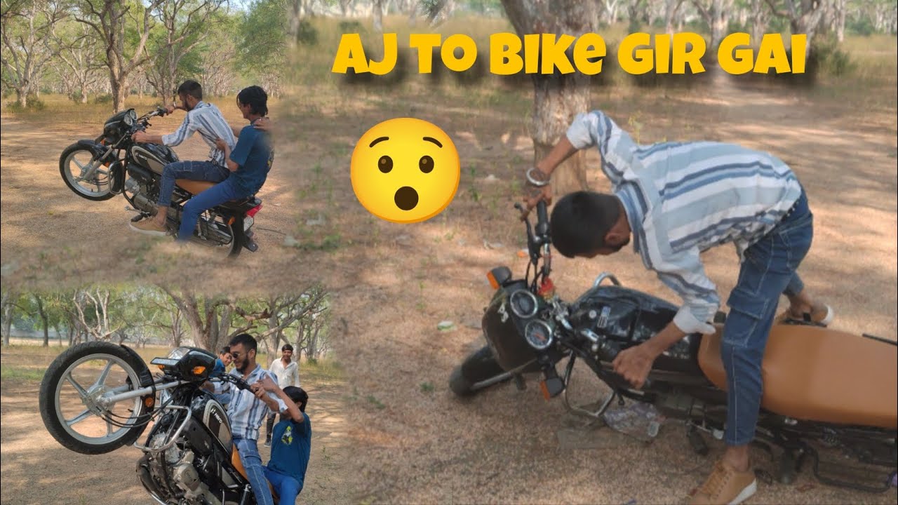 Aj to bike gir gai 😯 | vlog 2 | @sanjuvlog077