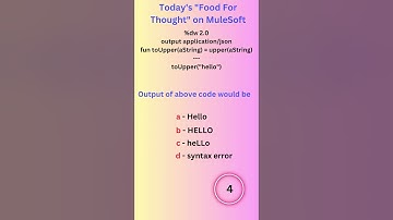 MuleSoft Questions Integration #mulesoft #integration #shorts #viral