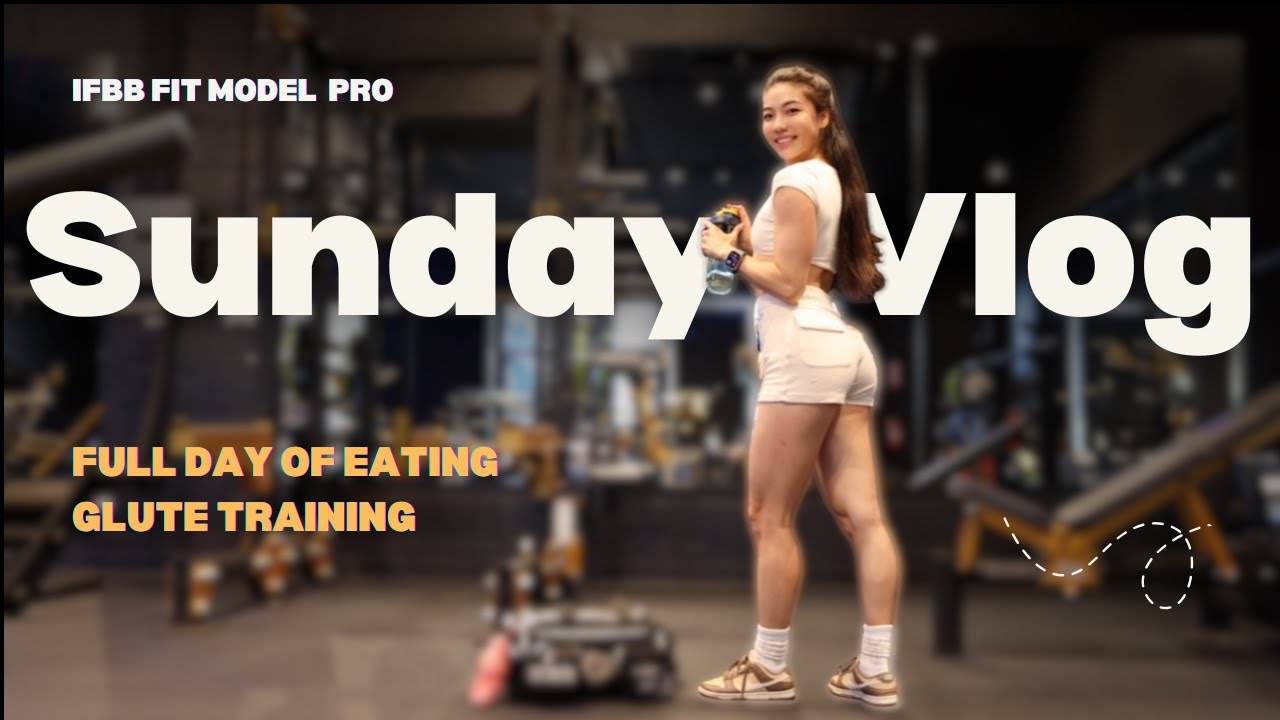 Life as an IFBB Fit Model Pro | Sunday Fitness Vlog, What I Eat & Glute Training