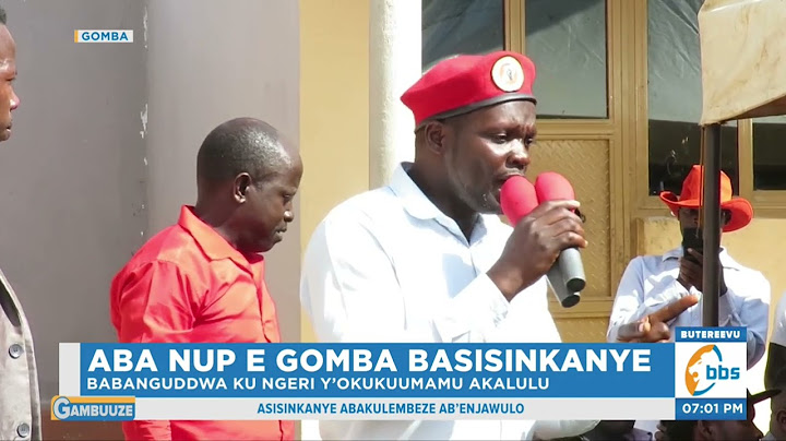 Aba NUP e Gomba Babanguddwa ku Nkuuma y’Akalulu, Bakalaatiddwa Okukolera Awamu