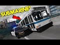 I Turned a Bus Into a Submarine to Escape the Police! - BeamNG Gameplay & Crashes - Cop Escape