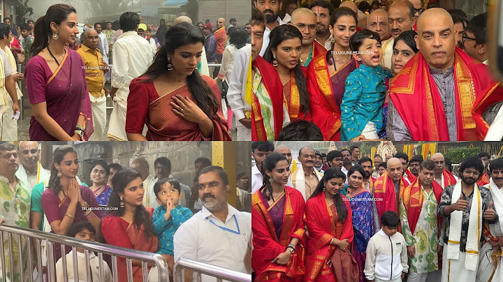 Actress Meenakshi Chaudhary Aishwarya Rajesh Visits Tirumala With Sankranthiki Vastunnam Team