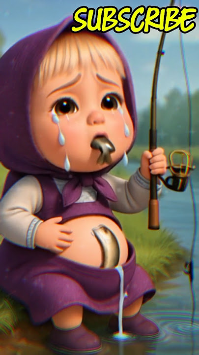 Masha Enters the Fish and Nests in Her Stomach, Save Masha #masha #cartoon #anination #creppy