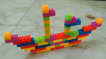 Satisfying DIY Lego Ship/ASMR Building Blocks/block game lego block/#asmr#buildingblocks#asmrsounds