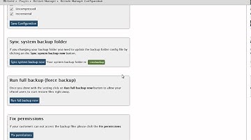 Restore Manager WHM plugin - Main Configuration