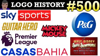 LOGO HISTORY 500 - P&G, Guitar Hero, Sky Sports, Casas Bahia, Mickey Mouse, Premier League & More..