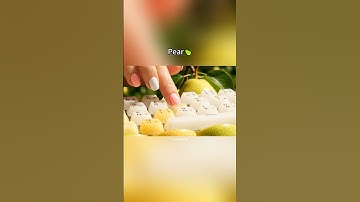 Typing on a Pear keyboard🍐| Relaxing Keyboard Experience.#ai #asmr #keyboard #relaxingsounds