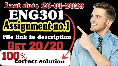 ENG301 assignment no.1 solution 2023/eng301 assignment 100% correct solution#eng301#assignment1#2023