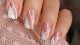 Beautiful nail art design 😍❤