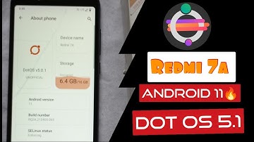 redmi 7a Unofficial Dot Os 5.1 Android 11🔥 No Bug Stable Rom #Dot os #redmi 7a #custom rom #miui12.5
