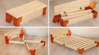 Amazing Design Furniture Woodworking Projects Perfect Ideas. Build Smart Wood Folding Bed Side Table