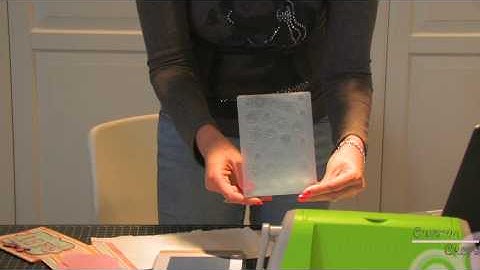 Quickutz Embossing Folder Cards (Step 4)- Using the Cuttlebug Machine