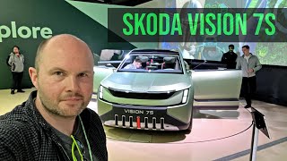 Skoda Vision 7 Ev Skodas 7 Seater 600Km Range Electric Car
