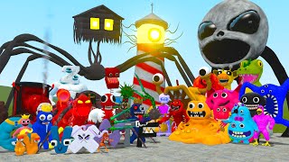 Garten Of Banban Family (1-4) Vs All Monsters In Garry's Mod!