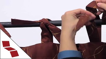 Custom Tie Top Drapes from Cushion Source