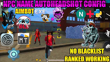 free fire headshot config file 🎯 with NPC name | free fire aim lock config file | #swaggyrup