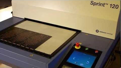 High definition printing with inkjet Sprint 120 - Stampa ad alta definizione con Inkjet Sprint 120