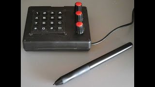 Input device for drawing tablet. Usable with Krita or other drawing software.