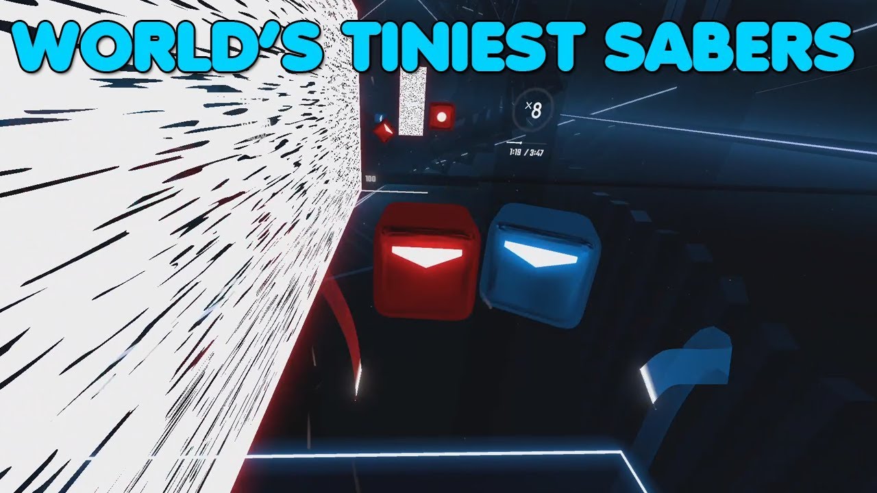TINIEST Sabers in Beat Saber - YouTube