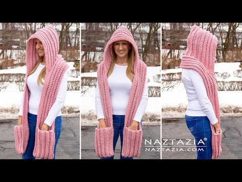 DIY Hooded Scarf - How To Make A Scoodie [Scarf With A Hood] ⋆ Hello Sewing