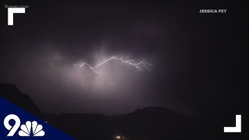 What causes thunder snow?