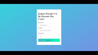 Kahoot Smasher [New!] Made with node.js (PATCHED)