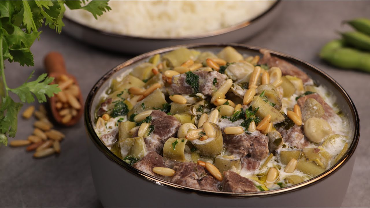 فول أخضر باللبن لذيذ ومغذي بطريقة سهلة  وبسيطة 🥰 😍