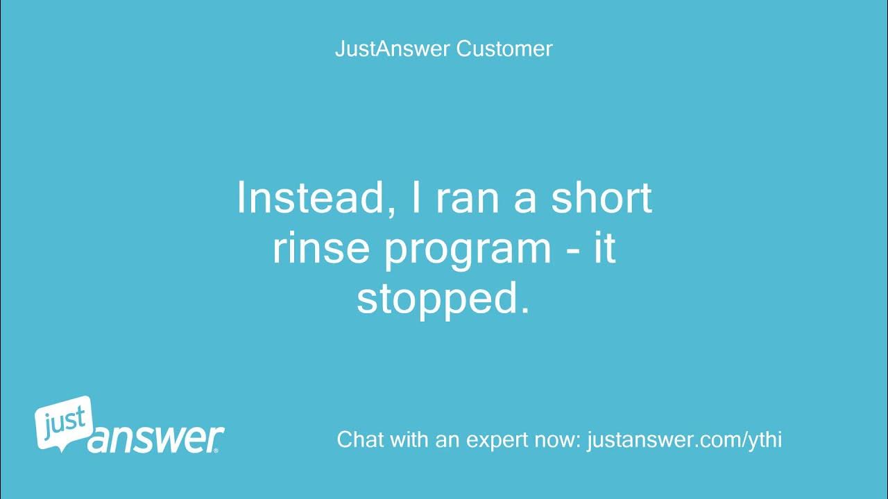 Well our Elektrolux Ikea dishwasher displays i20, what do YouTube