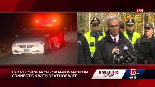 Update on search for man wanted in connection with wife's death