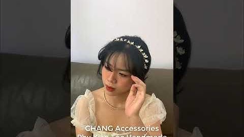 Cài Tóc Nữ - Băng Đô Cài Tóc Hoa Trắng - Phụ Kiện Tóc Handmade Thiết Kế Chang Accessories #Short